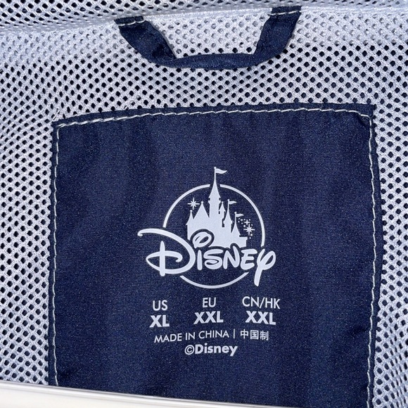 Disneyland Resort Navy Windbreaker Full Zip Hooded Jacket Men’s XL - Picture 3 of 10